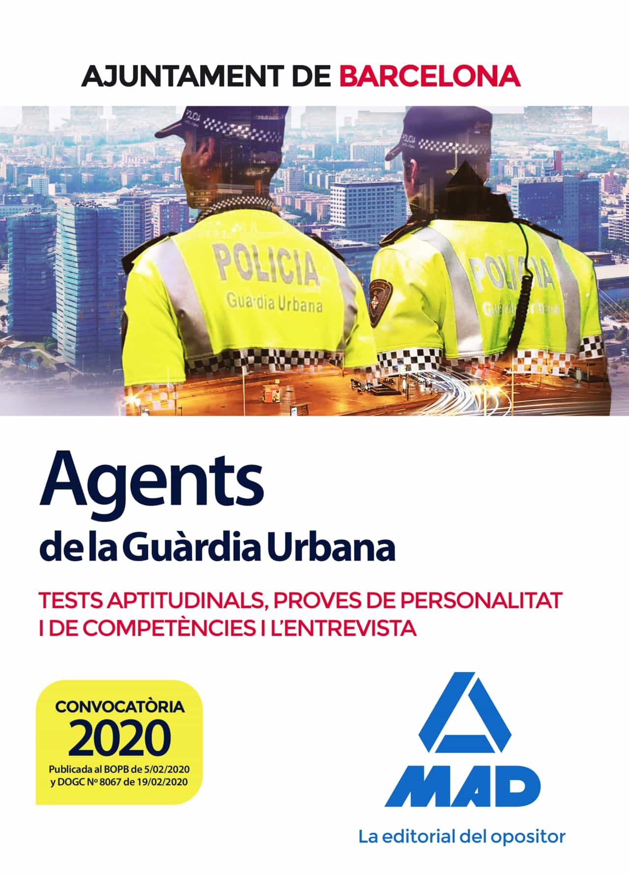 Portada del Libro Agents De La Guàrdia Urbana DelAjuntament De Barcelona. Tests Aptitud de Vv.Aa. - 9788414236116